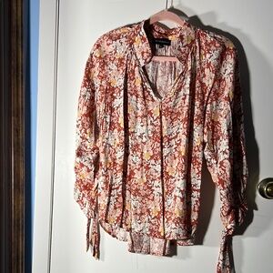 Cynthia Rowley floral top size medium